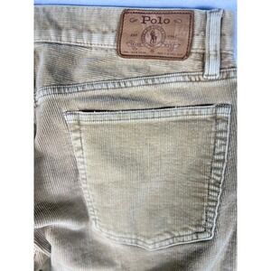 Polo Ralph Lauren Corduroy Pants Mens 34x30 Tan Excellent